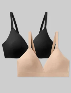 Air Plunge Bra and Air Triangle Bralette Set (2-Pack)