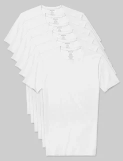 Cool Cotton Crew Neck Stay-Tucked Undershirt (6-Pack)