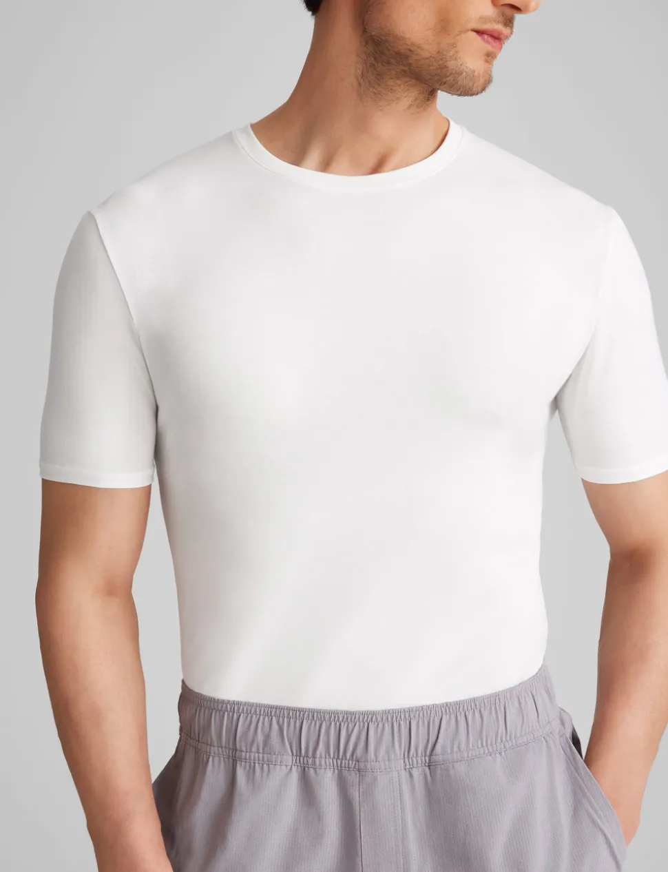 Cool Cotton Crew Neck Stay-Tucked Undershirt