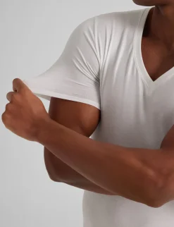 Cool Cotton Deep V-Neck Stay-Tucked Undershirt