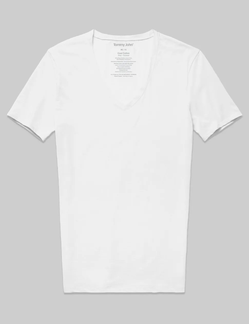 Cool Cotton Deep V-Neck Stay-Tucked Undershirt