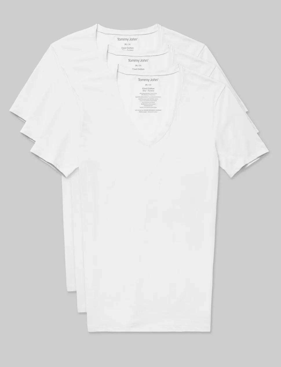 Cool Cotton Deep V-Neck Stay-Tucked Undershirt