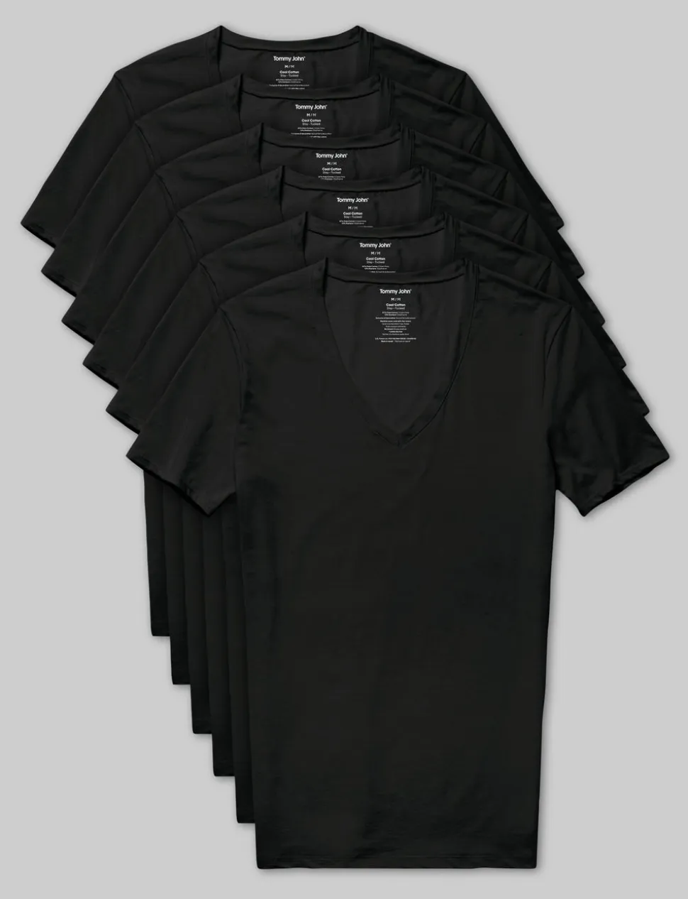 Cool Cotton Deep V-Neck Stay-Tucked Undershirt