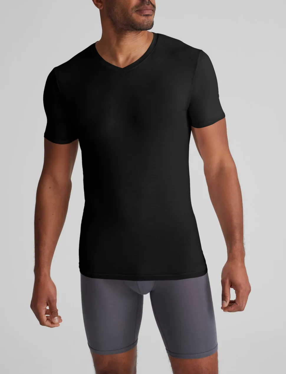 Cool Cotton High V-Neck Stay-Tucked Undershirt (6-Pack)