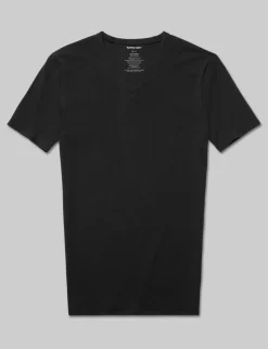 Cool Cotton High V-Neck Stay-Tucked Undershirt (3-Pack)