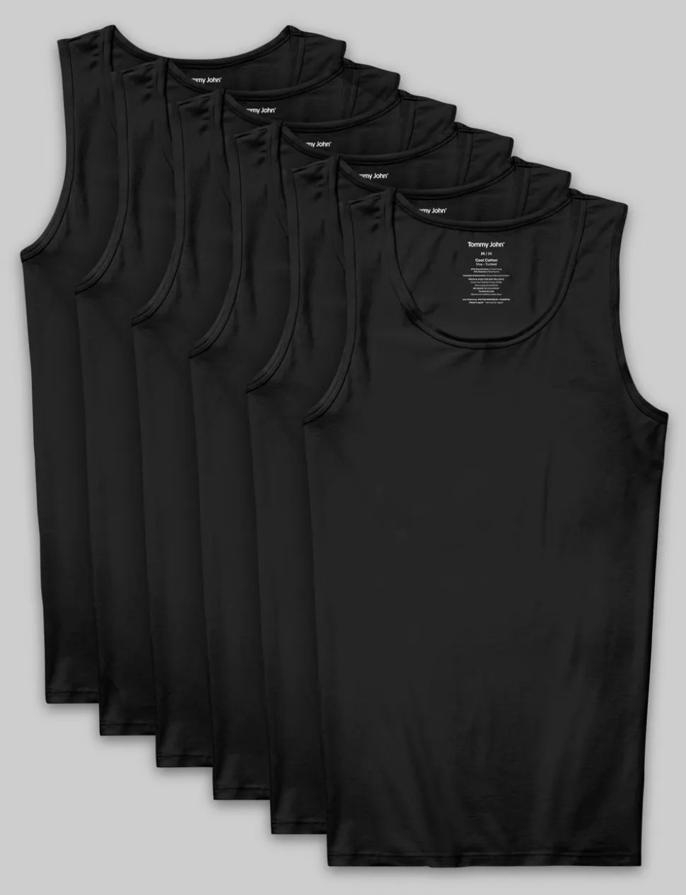 Cool Cotton Tank Stay-Tucked Undershirt (6-Pack)