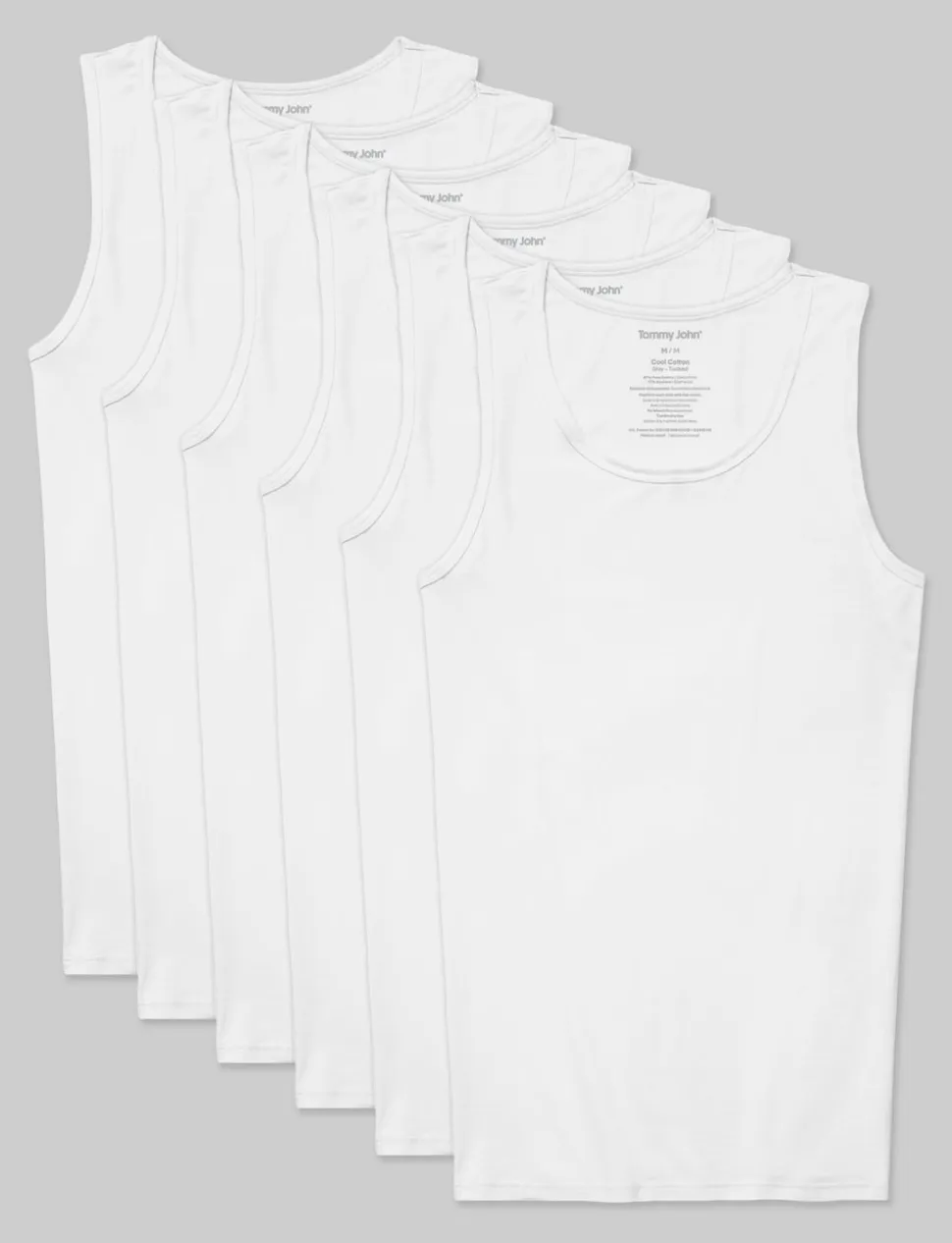 Cool Cotton Tank Stay-Tucked Undershirt (6-Pack)