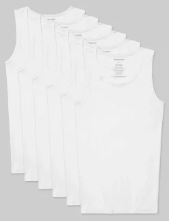 Cool Cotton Tank Stay-Tucked Undershirt (3-Pack)