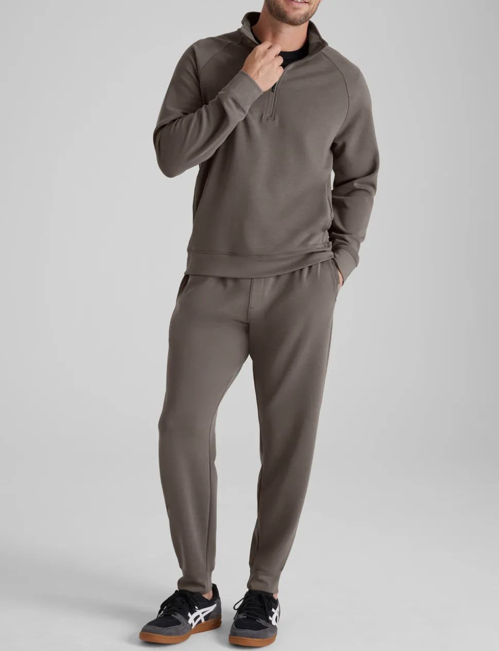 Luxe Traveler Knit Quarter Zip & Jogger Set
