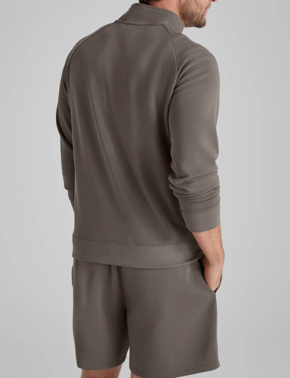 Luxe Traveler Knit Quarter Zip & Short Set