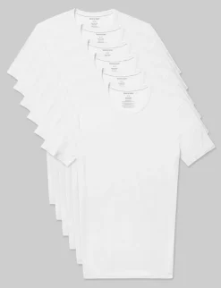 Second Skin Crew Neck Stay-Tucked Undershirt (6-Pack)
