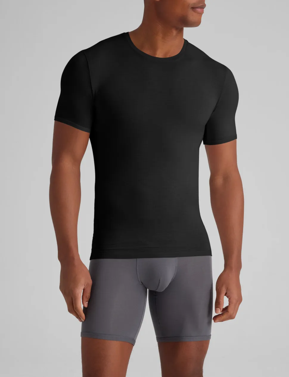 Second Skin Crew Neck Stay-Tucked Undershirt (3-Pack)