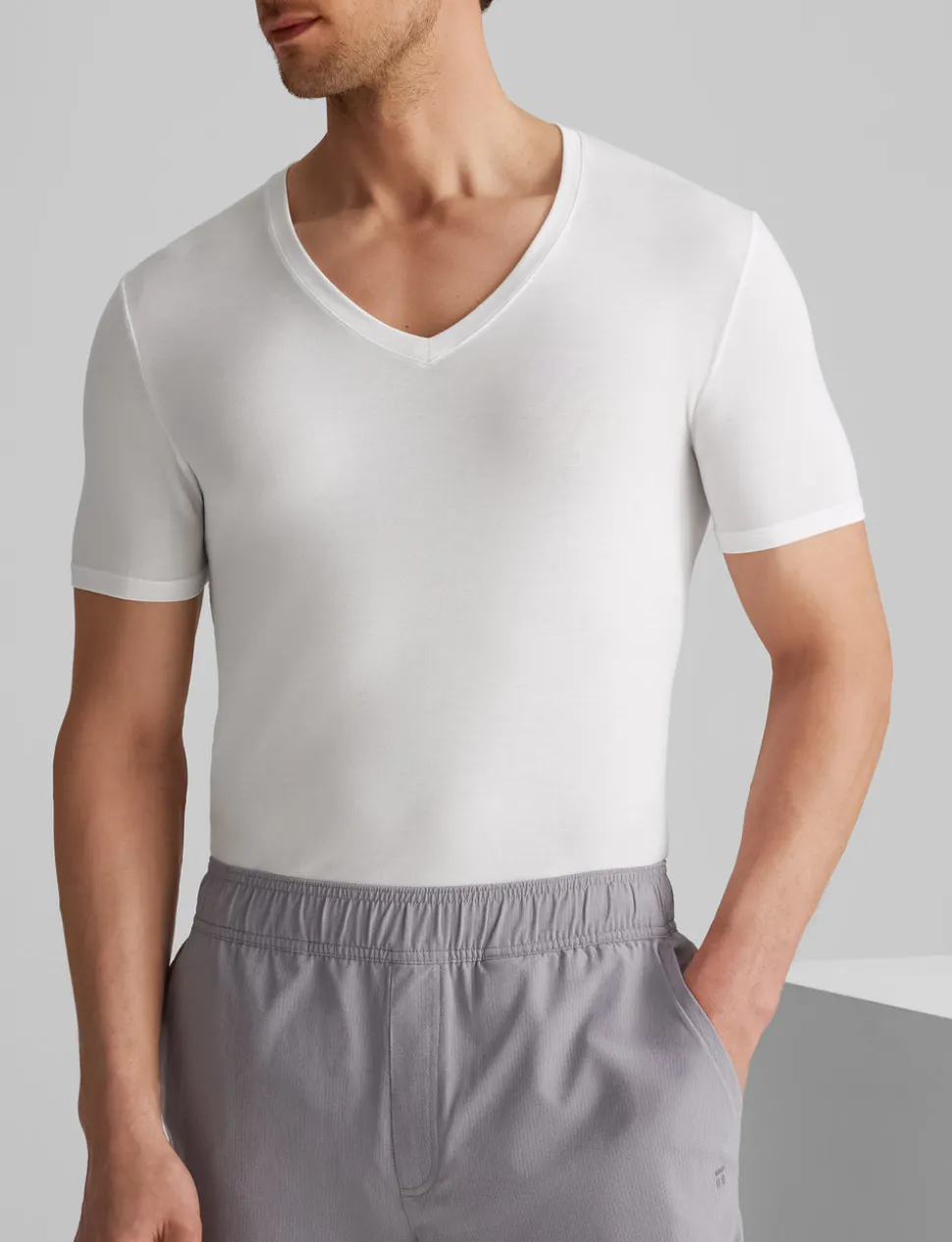 Second Skin Deep V-Neck Stay-Tucked Undershirt (3-Pack)