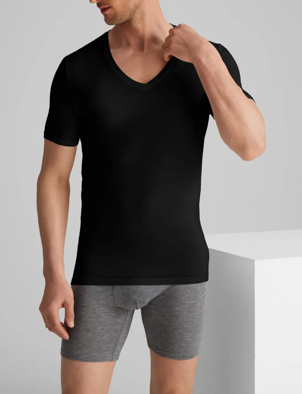Second Skin Deep V-Neck Stay-Tucked Undershirt (6-Pack)