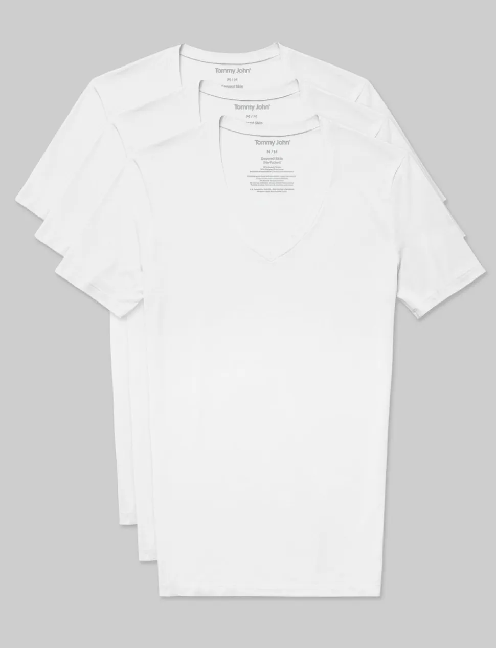Second Skin Deep V-Neck Stay-Tucked Undershirt (6-Pack)
