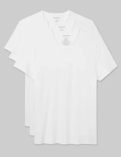 Second Skin High V-Neck Modern Fit Undershirt (6-Pack)