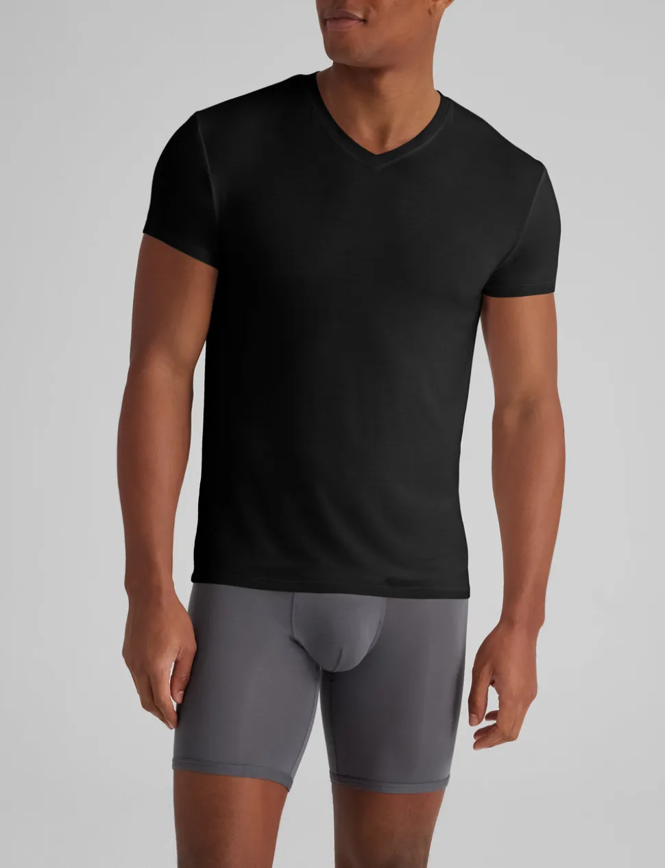 Second Skin High V-Neck Modern Fit Undershirt (3-Pack)