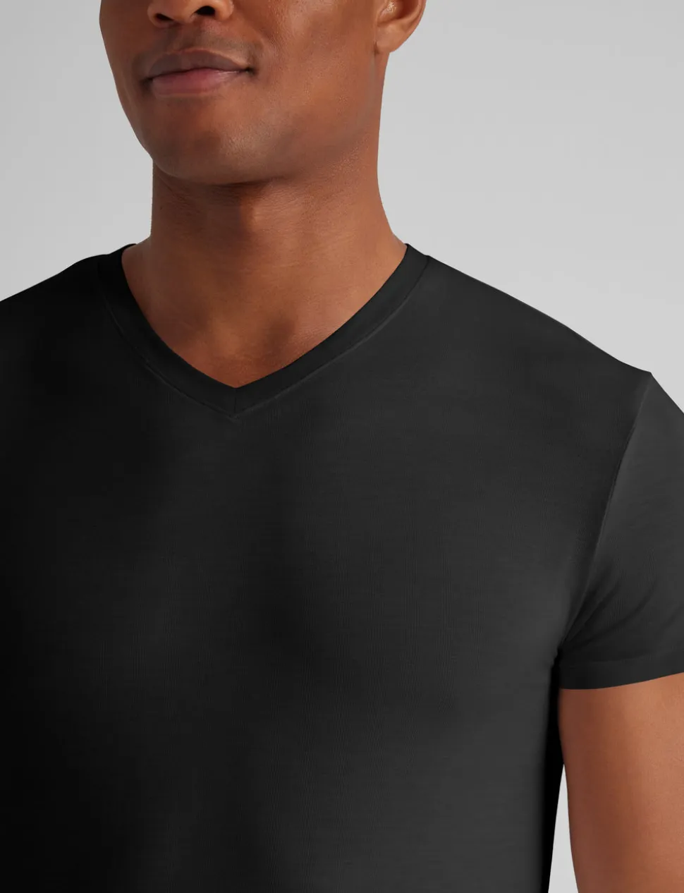 Second Skin High V-Neck Modern Fit Undershirt (3-Pack)