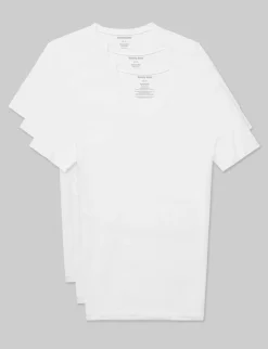 Second Skin High V-Neck Stay-Tucked Undershirt (3-Pack)