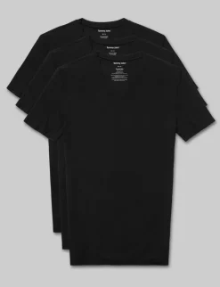 Second Skin High V-Neck Stay-Tucked Undershirt (3-Pack)