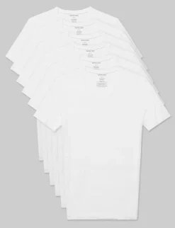Second Skin High V-Neck Stay-Tucked Undershirt (3-Pack)
