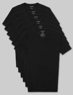 Second Skin High V-Neck Stay-Tucked Undershirt (3-Pack)