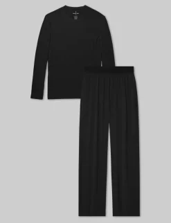 Second Skin Long Sleeve Sleep Tee & Pant Set