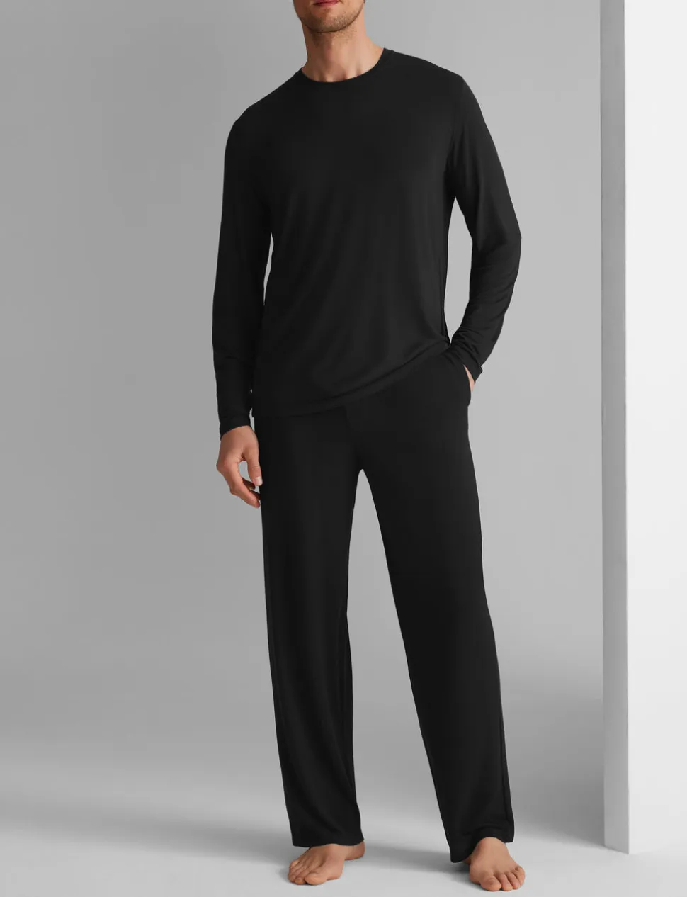 Second Skin Long Sleeve Sleep Tee & Pant Set