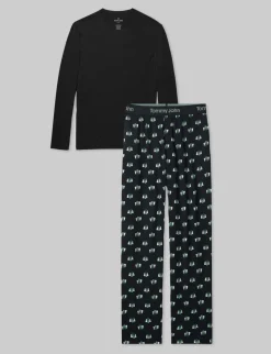 Second Skin Long Sleeve Sleep Tee & Pant Set