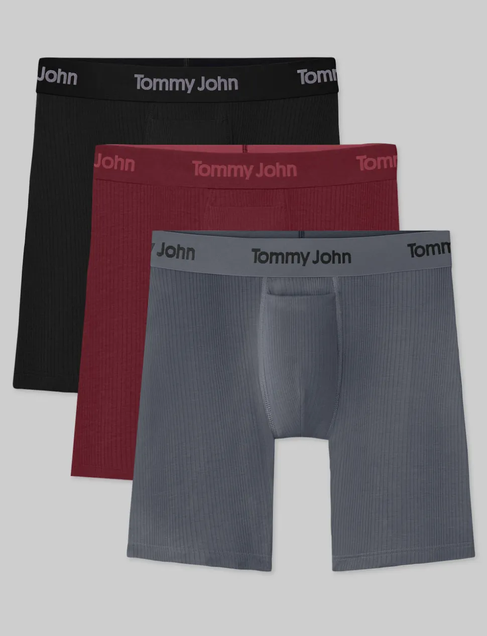Second Skin Luxe Rib Boxer Brief 8" (6-Pack)