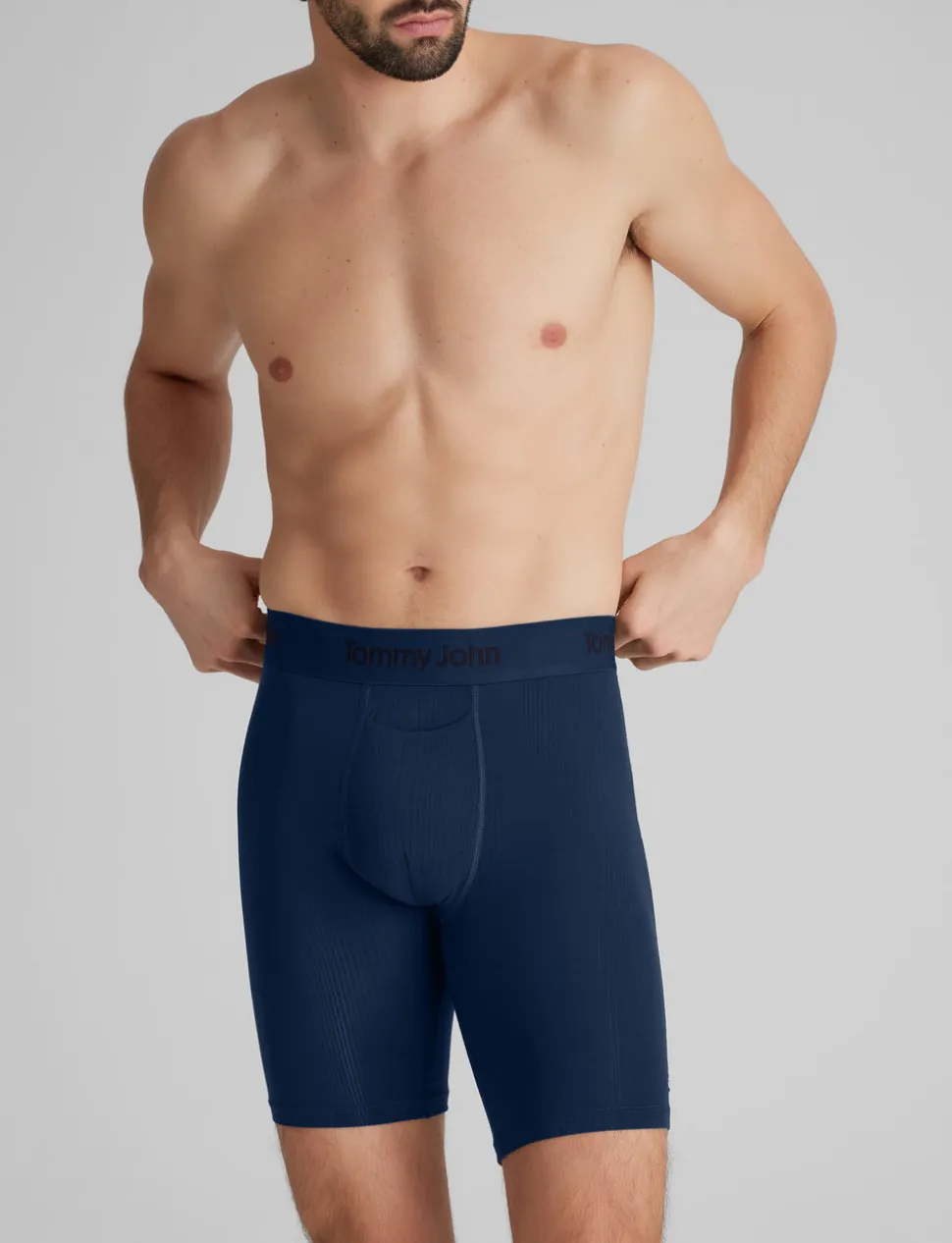 Second Skin Luxe Rib Boxer Brief 8" (3-Pack)