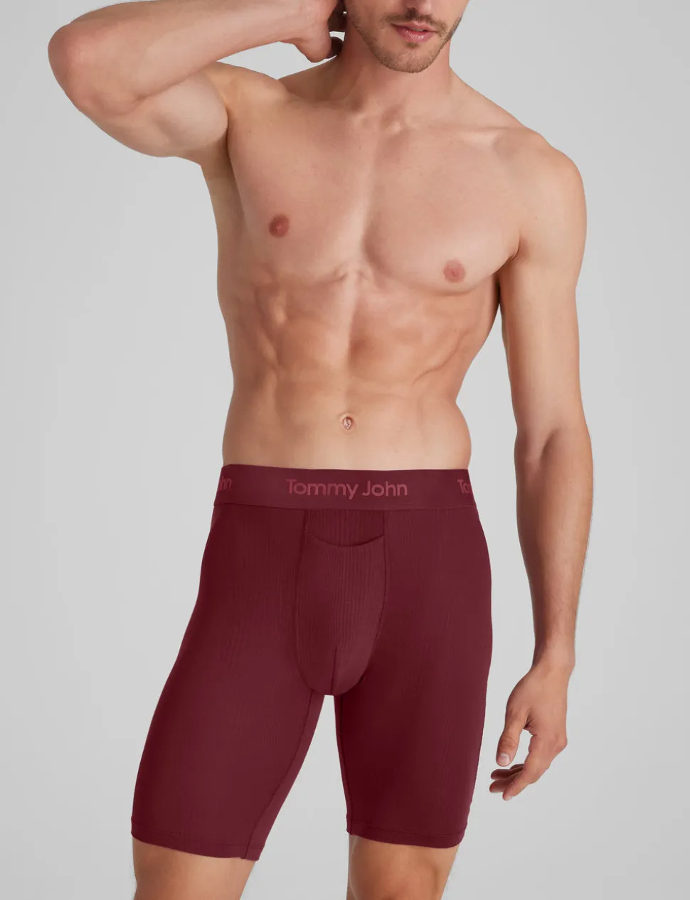 Second Skin Luxe Rib Boxer Brief 8"