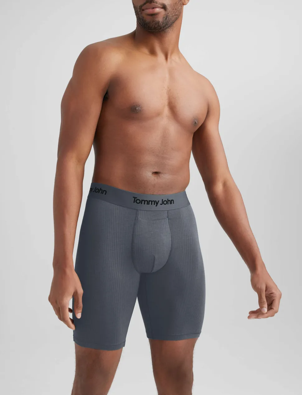 Second Skin Luxe Rib Boxer Brief 8"