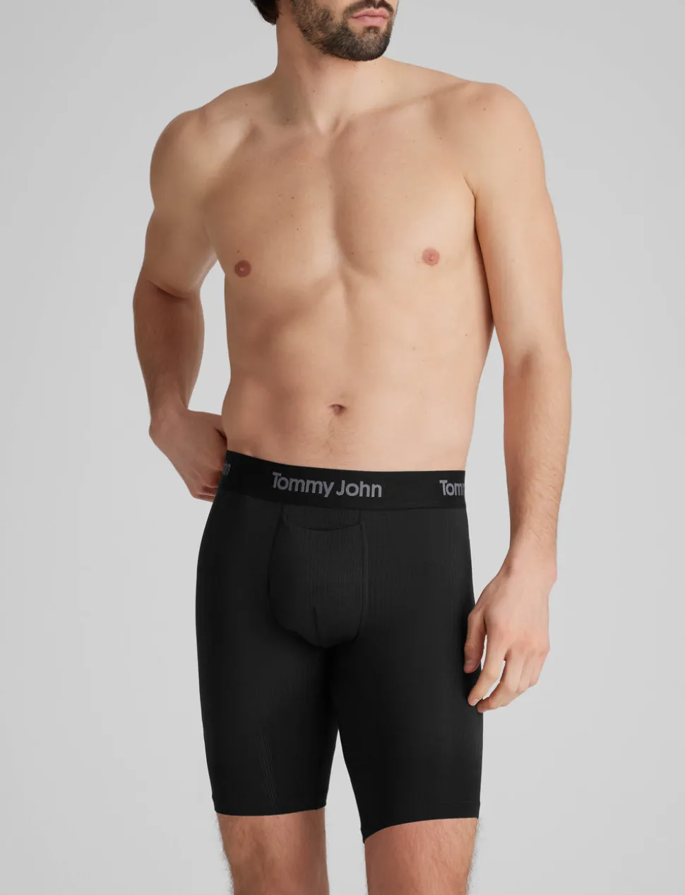 Second Skin Luxe Rib Boxer Brief 8"
