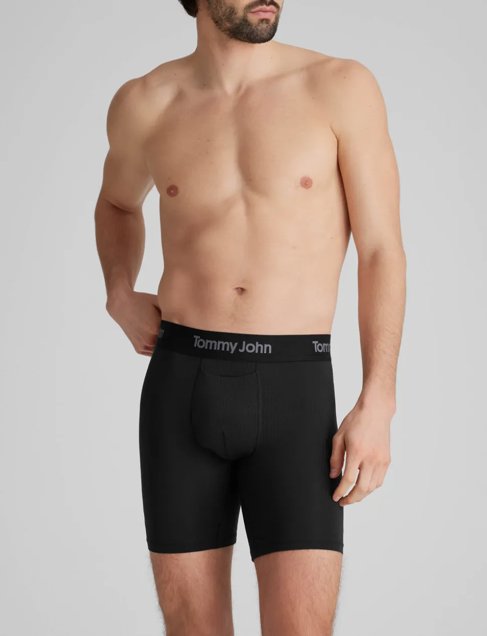 Second Skin Luxe Rib Mid-Length Boxer Brief 6" (6-Pack)