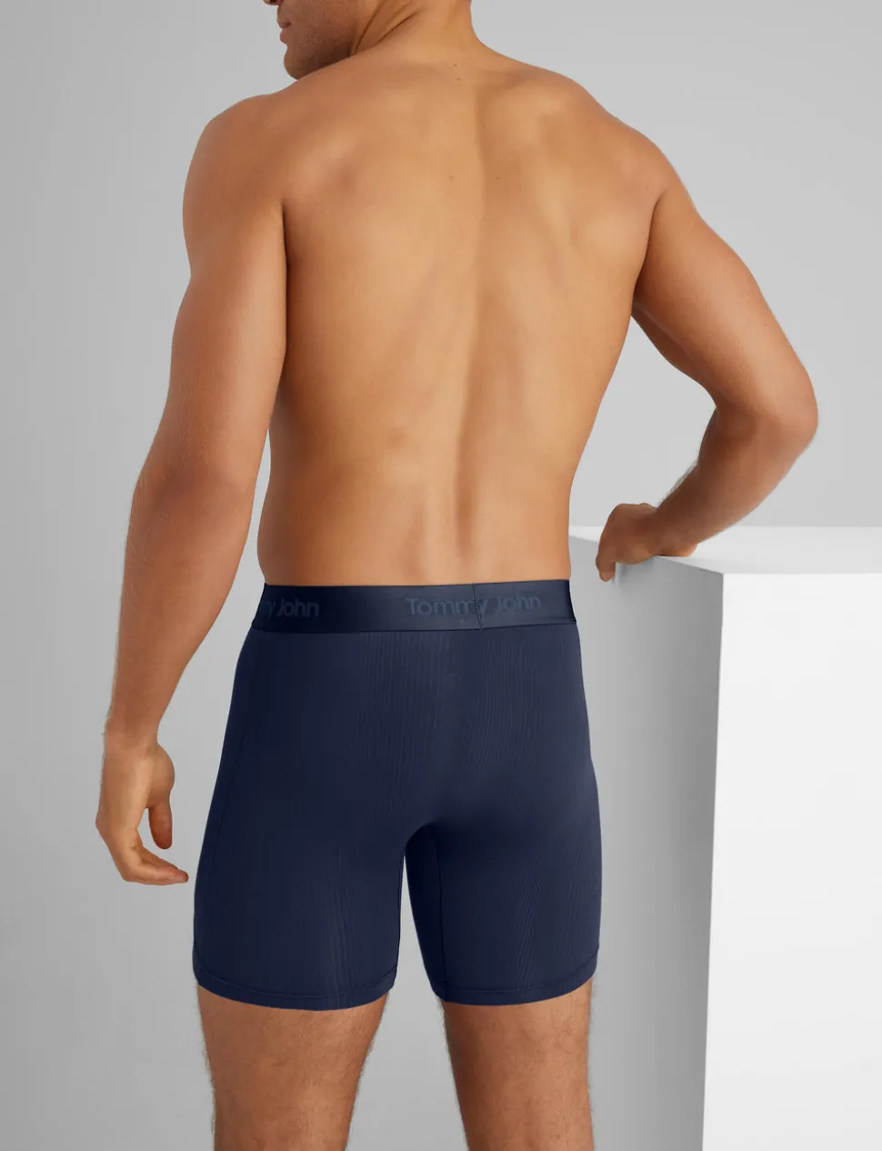 Second Skin Luxe Rib Mid-Length Boxer Brief 6" (6-Pack)