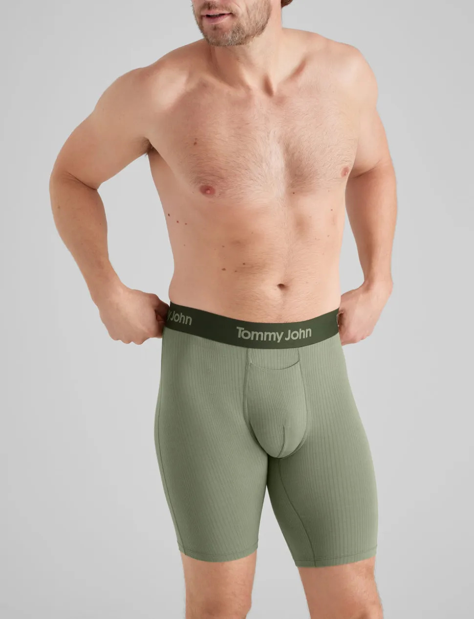 Second Skin Luxe Rib Mid-Length Boxer Brief 6" (6-Pack)