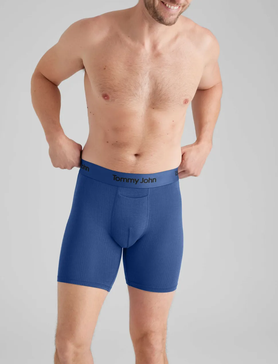 Second Skin Luxe Rib Mid-Length Boxer Brief 6" (6-Pack)