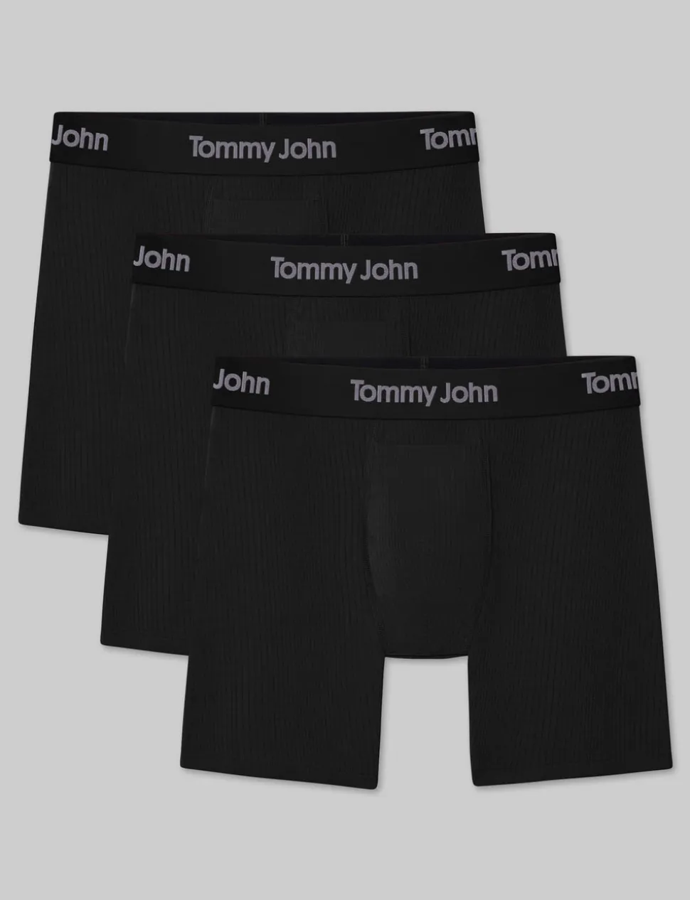 Second Skin Luxe Rib Mid-Length Boxer Brief 6" (3-Pack)