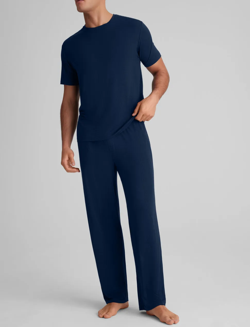 Second Skin Luxe Rib Sleep Tee & Pant Set