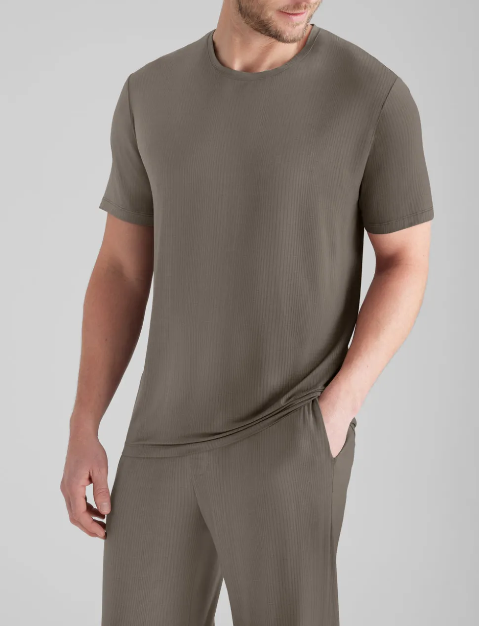 Second Skin Luxe Rib Sleep Tee & Short Set