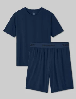 Second Skin Luxe Rib Sleep Tee & Short Set