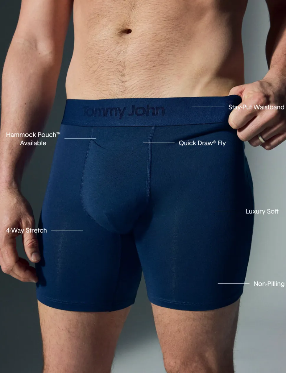 Second Skin Mid-Length Boxer Brief 6" (6-Pack)