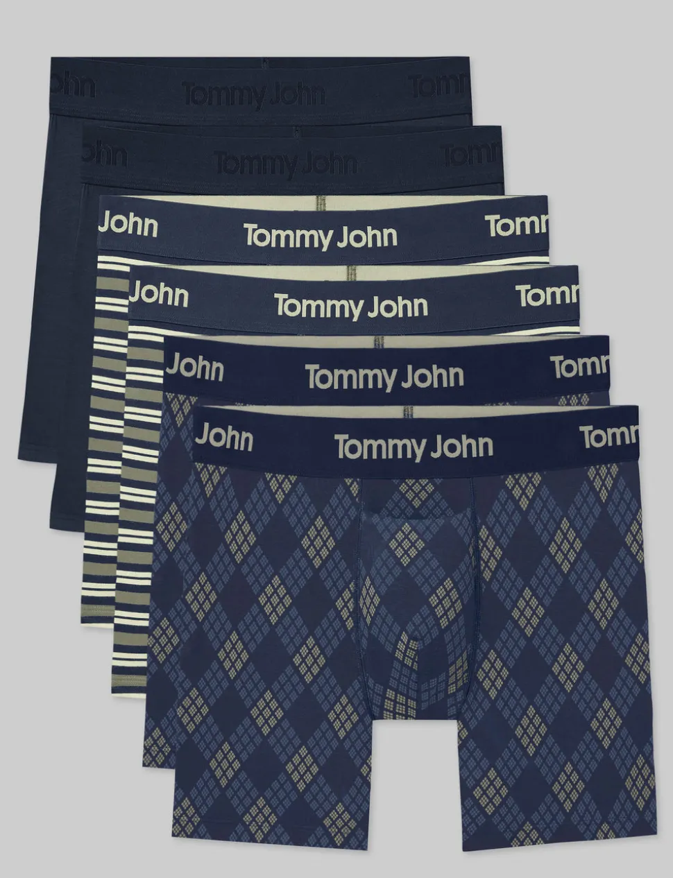 Second Skin Mid-Length Boxer Brief 6" (6-Pack)