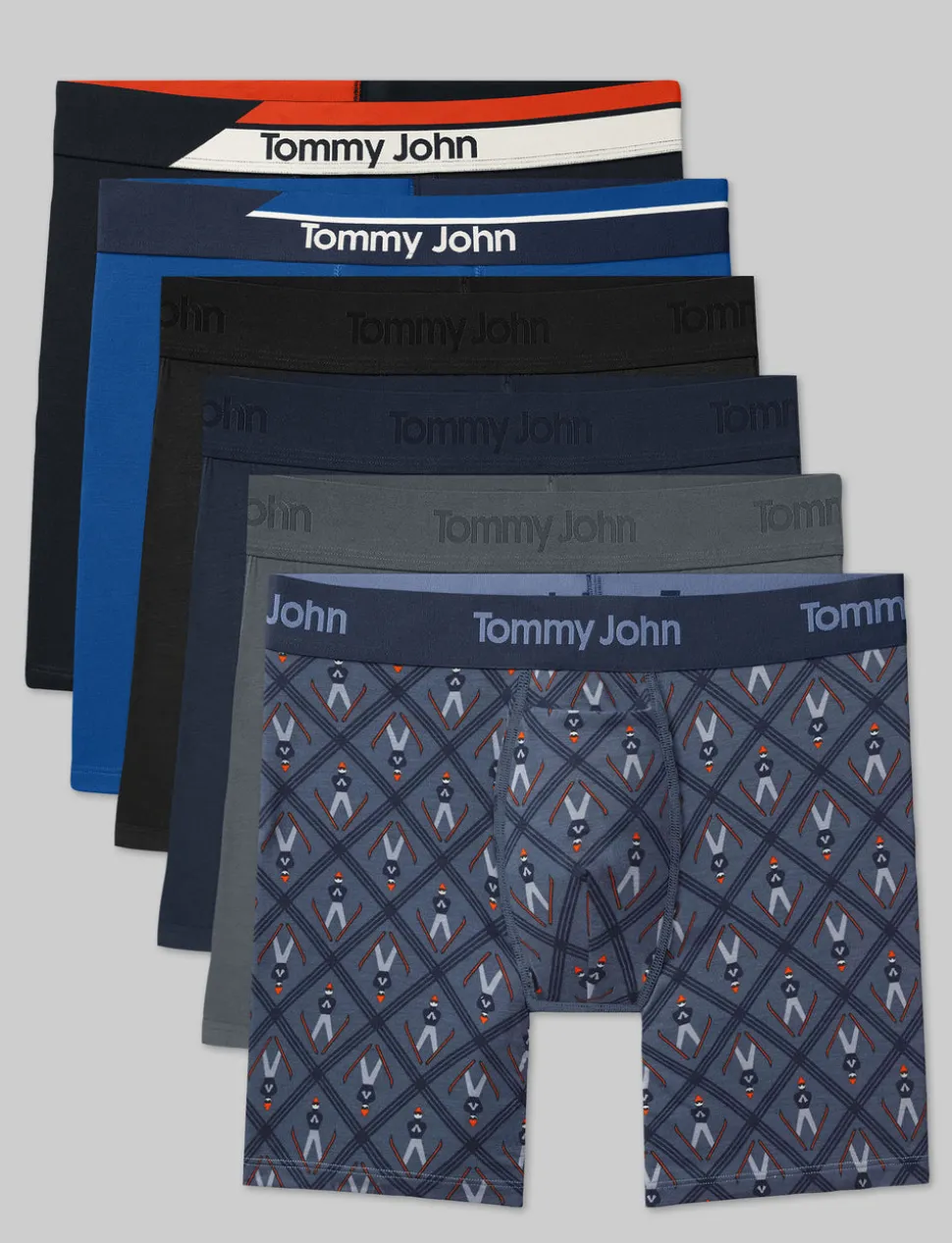 Second Skin Mid-Length Boxer Brief 6" (6-Pack)