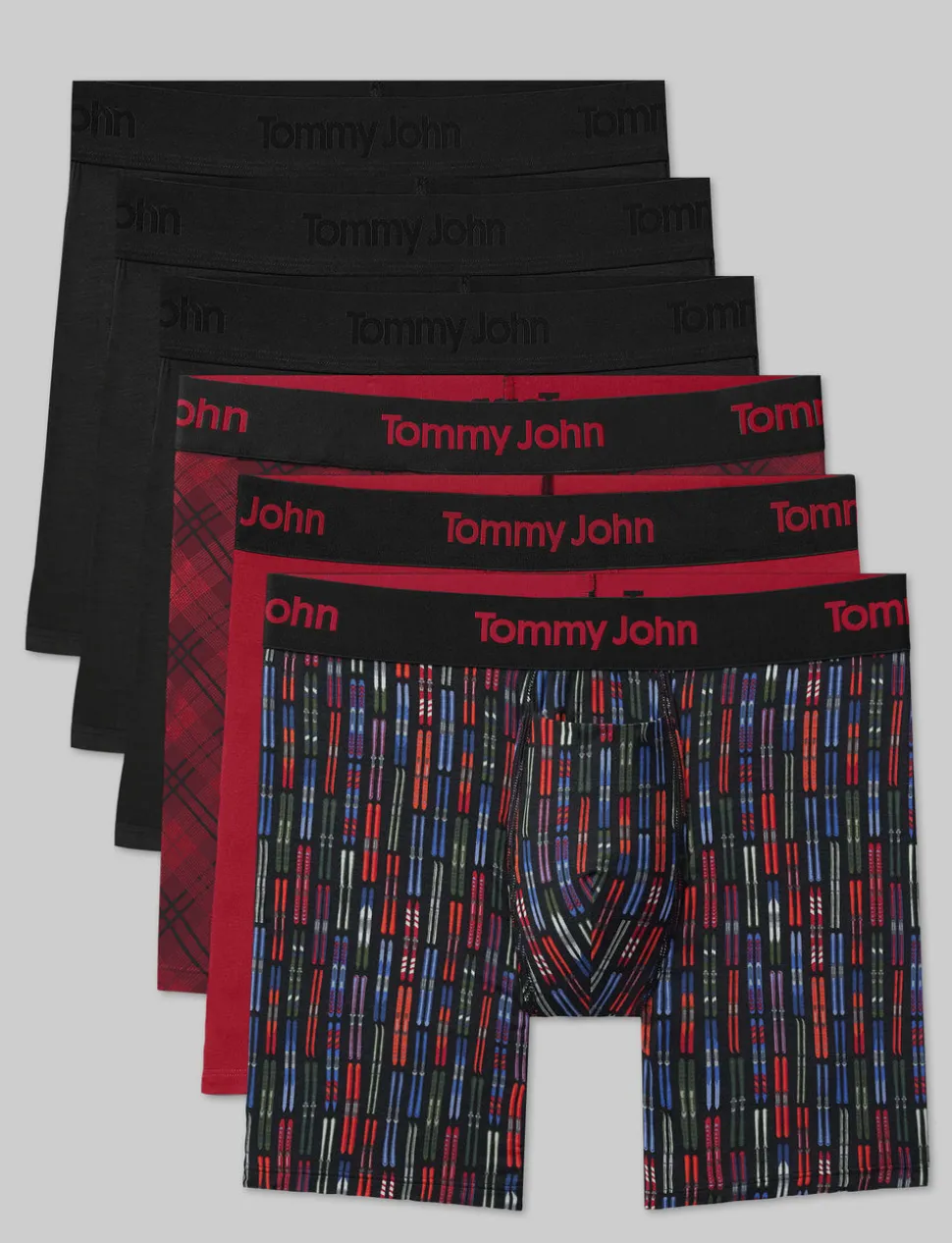 Second Skin Mid-Length Boxer Brief 6" (6-Pack)