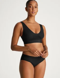 Second Skin Pullover V-Neck Bra & Brief Set