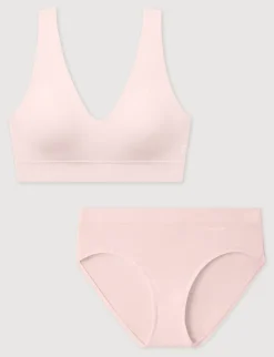 Second Skin Pullover V-Neck Bra & Brief Set