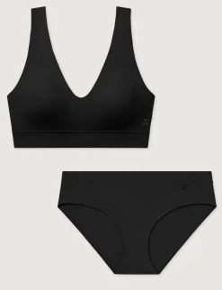 Second Skin Pullover V-Neck Bra & Brief Set