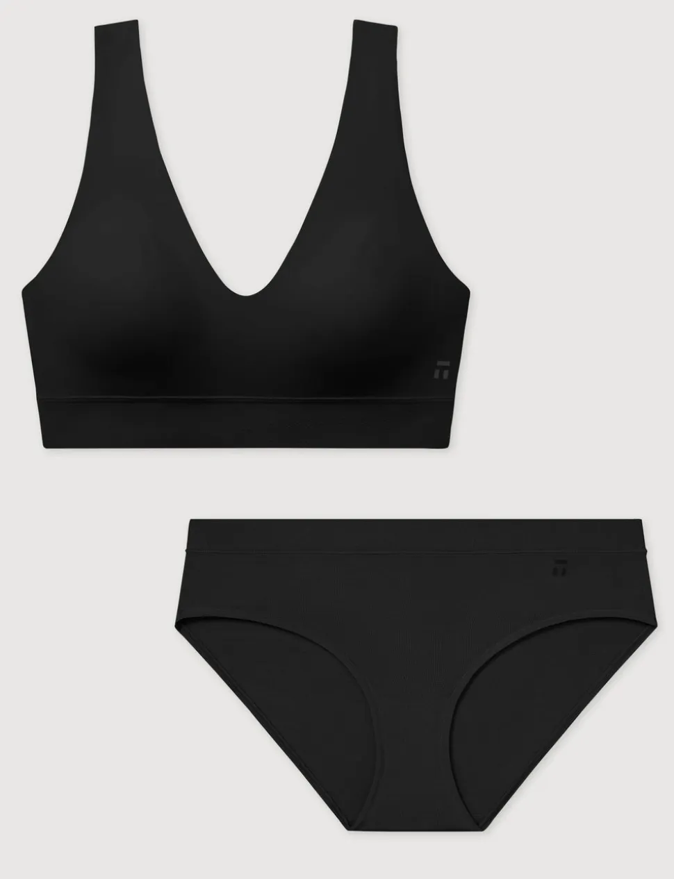 Second Skin Pullover V-Neck Bra & Brief Set